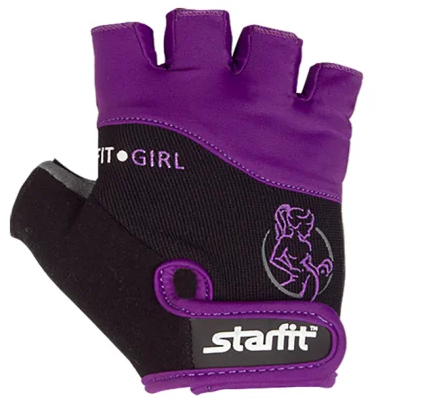 Перчатки атлетические Starfit SU 113 XS фиолетовые