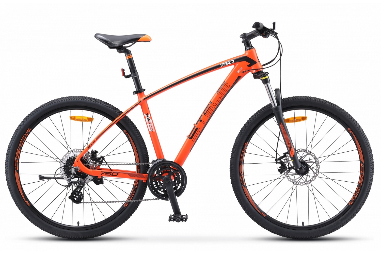 Велосипед Stels 27.5" Navigator- 750 MD 16" оранжевый