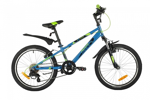 Велосипед NOVATRACK 20", EXTREME, синий,сталь,6 скор.