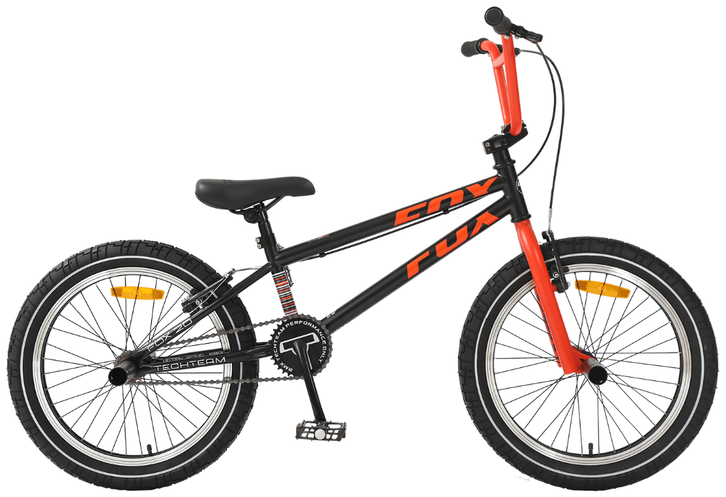 Велосипед TechTeam BMX Fox 20" чёрно-красный 2023