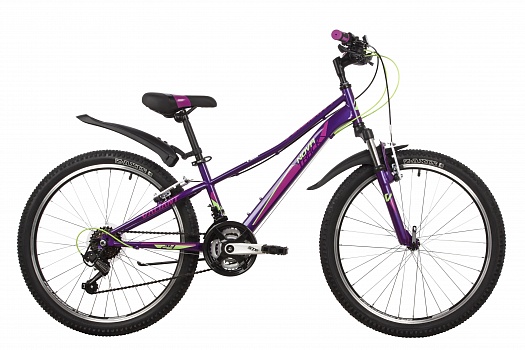 Велосипед NOVATRACK 24" VALIANT АКЦИЯ! сталь. 10", фиолетовый