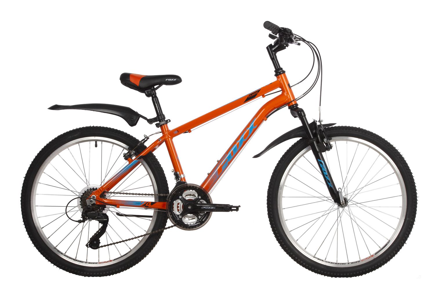 Велосипед Foxx 24" Atlantic 12" АКЦИЯ! оранжевый, алюм.