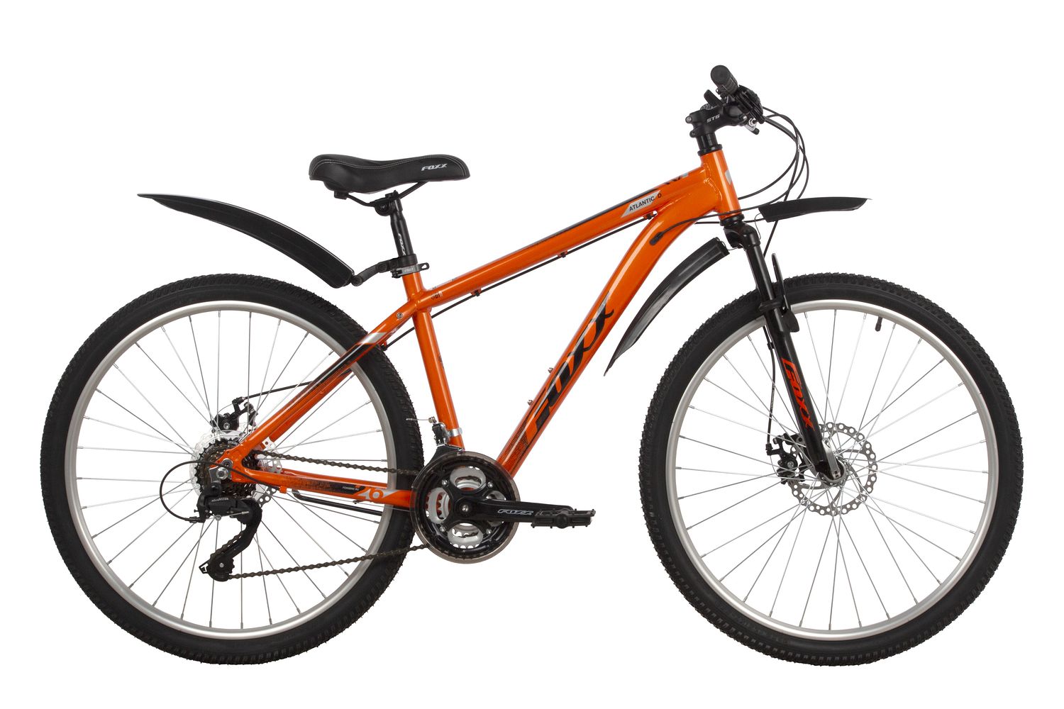 Велосипед Foxx 26" Atlantic D 16" АКЦИЯ! оранжевый, алюм.