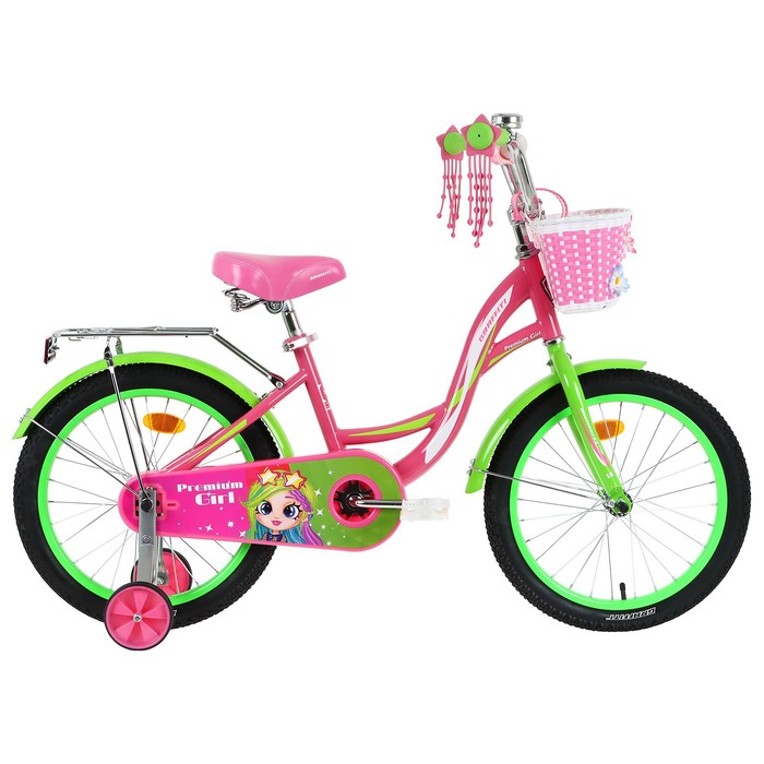 Велосипед 18" Graffiti Premium Girl розово-зелёный