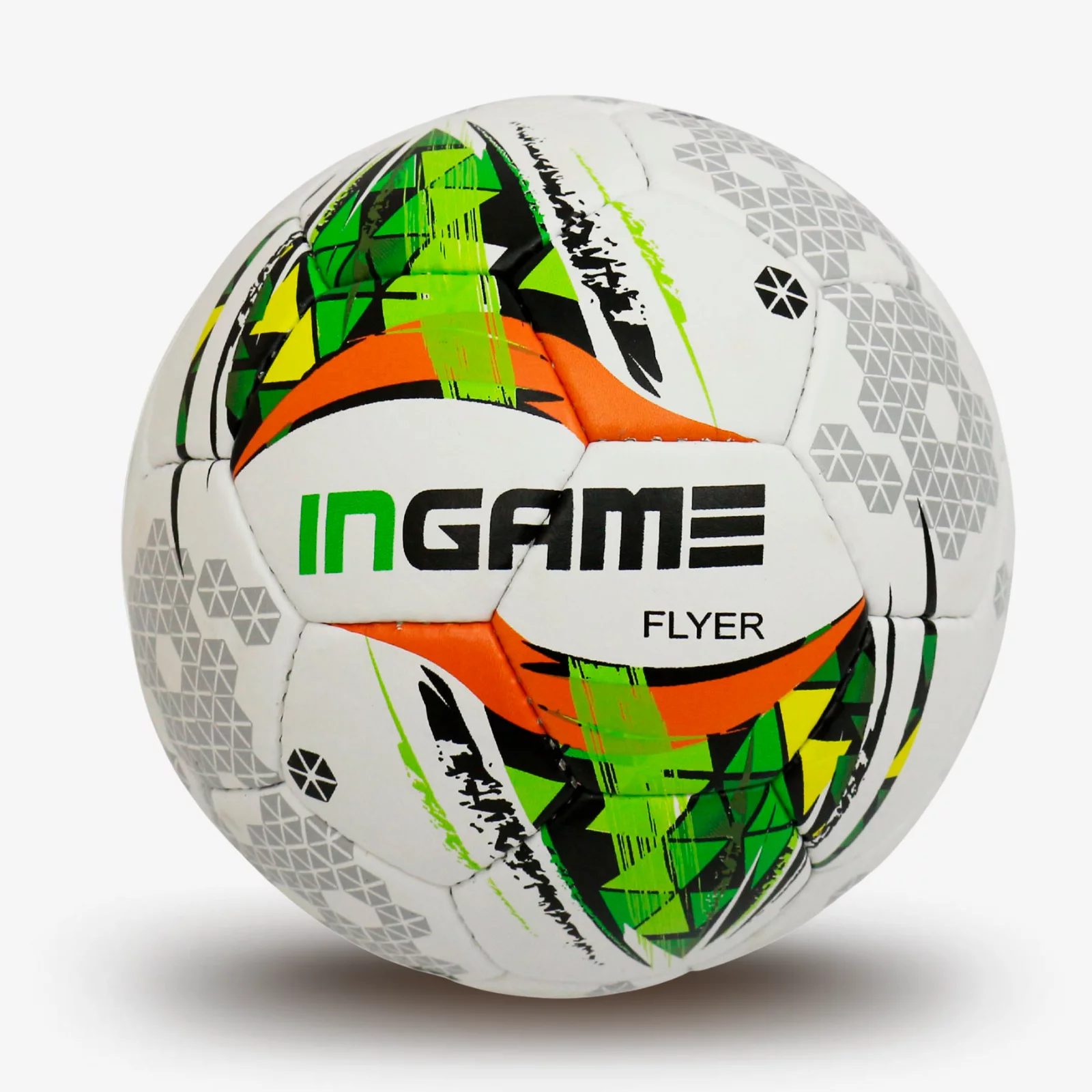 Мяч футбольный Ingame Flyer IFB-105 бело-зелёный