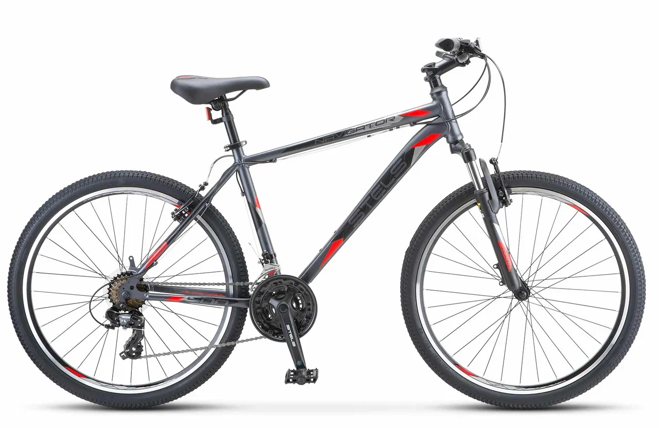 Велосипед Stels 26" Navigator- 500 V 18" матово-серый АКЦИЯ! 2023 #