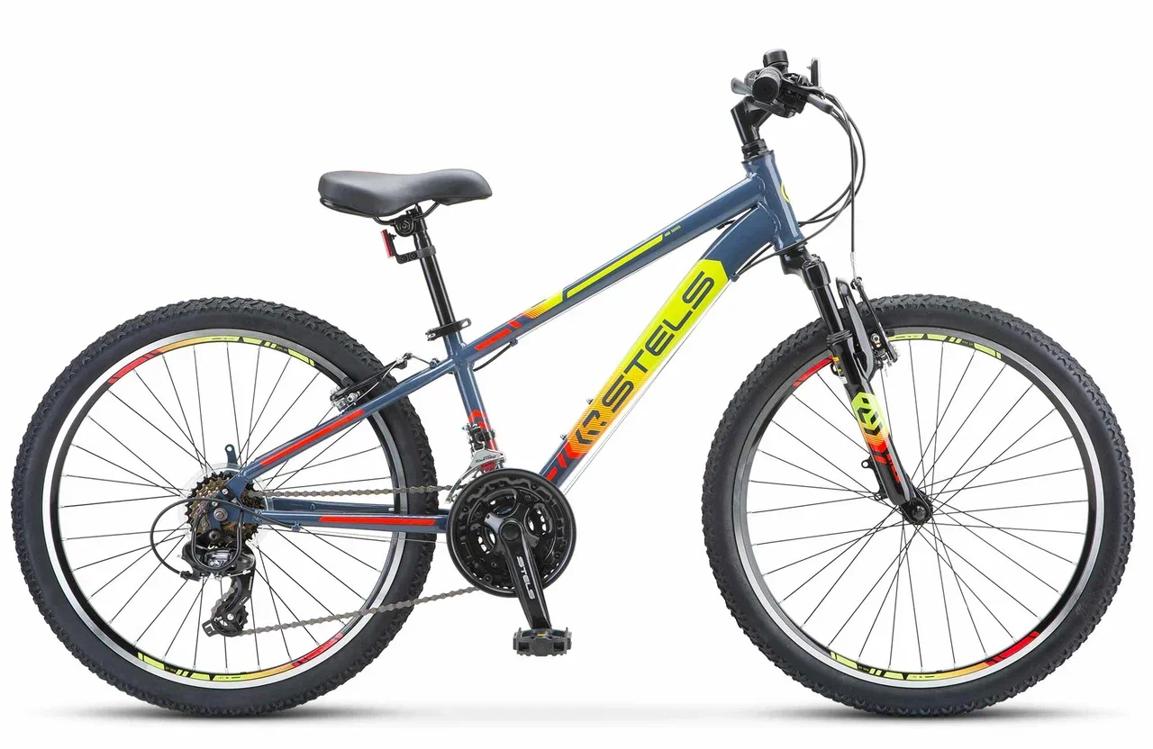 Велосипед Stels 24" Navigator-400 V 12" серо/салат/красный Shimano