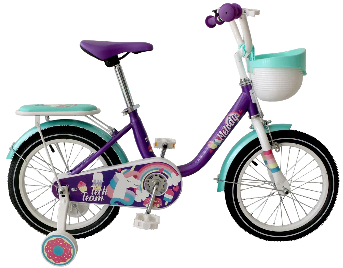 Велосипед TechTeam Melody 20" фиолетовый