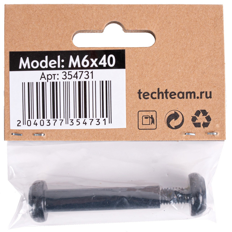 Ось самоката TechTeam M6x40