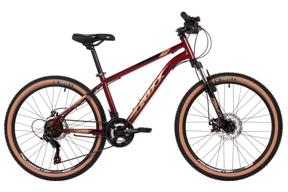 Велосипед FOXX 24" Caiman 12" красный