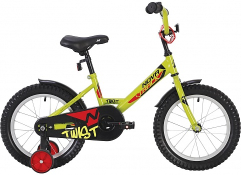 Велосипед NOVATRACK 12", TWIST, салатовый