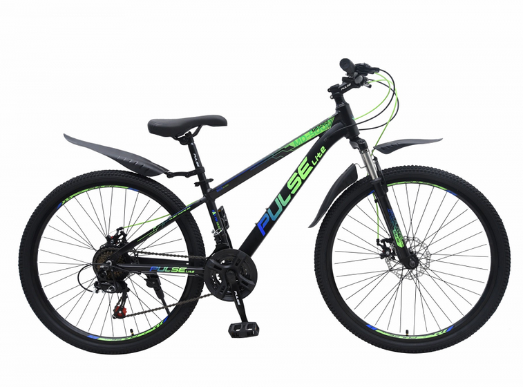 Велосипед КМS 26" Pulse Lite MD-5000 чёрно-синий-зелёный