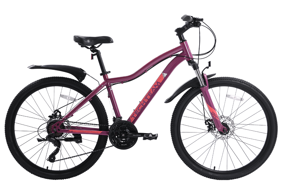 Велосипед TechTeam Delta 26"x 16 тёмно-розовый