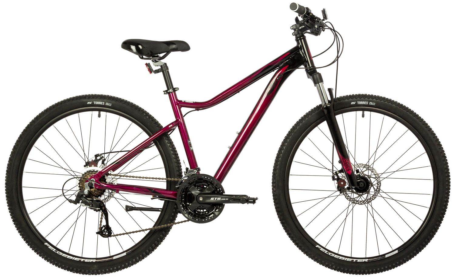 Велосипед STINGER 27.5" LAGUNA EVO SE красный, алюминий, размер 17"