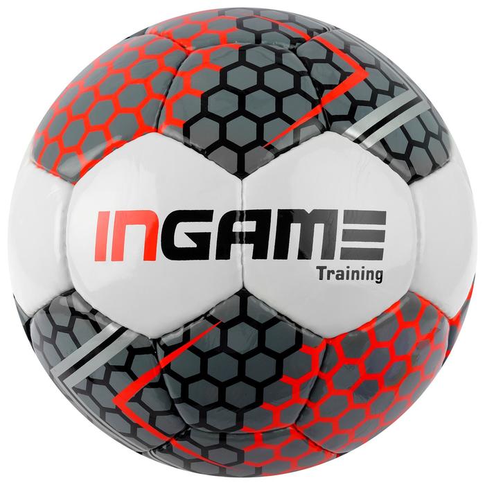 Мяч футбол INGAME Training бело-красн-серый
