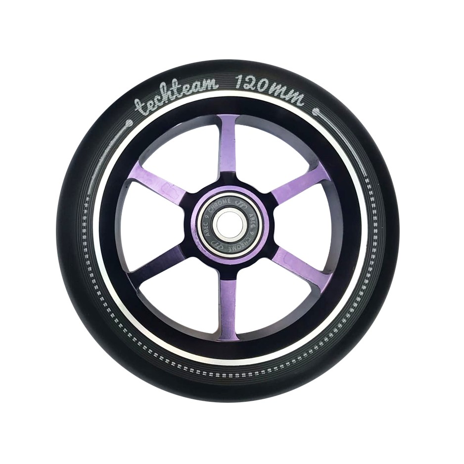 Колесо TechTeam 6S 120mmХ24 фиолетовый